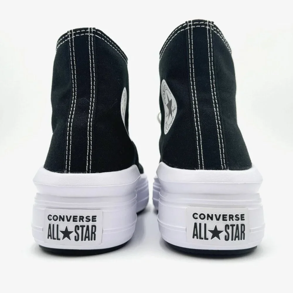 Converse Chuck Taylor All Star Move Platform Hi Women's 9 Sneakers Black/White - Picture 8 of 11